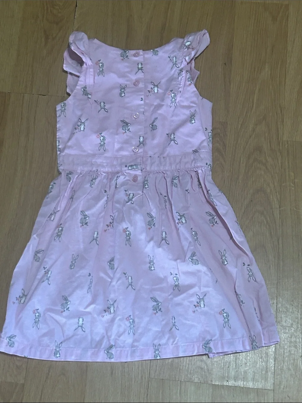 Carter's Light Pink Bunny Ruffle Sundress Size 5T